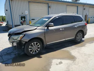 2014 Nissan Pathfinder S z VIN 5N1AR2MN6EC702417, wystawiony jako Copart lot #55015915 z przebiegiem 170 435 mil mil oraz Szkoda całkowita • Salvage title. Historia ofert i sprzedaży dostępna na DreamBid. Obrazek 1.