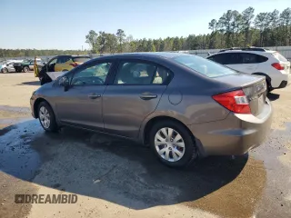 2012 Honda Civic LX with VIN 19XFB2F53CE081719, listed as a Copart auction lot 50922075 with Not Provided miles and Salvage Title. Bid and sale history available at DreamBid. Image 2.