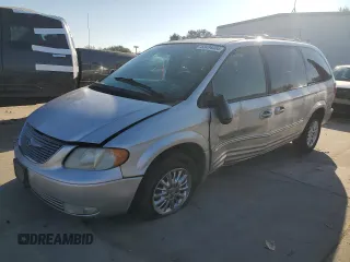 2001 Chrysler Town & Country Limited with VIN 2C8GP64L61R274410, listed as a Copart auction lot 83494004 with 164,347 mi miles and Salvage Title. Bid and sale history available at carsss.com. Image 1.