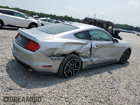 2021 Ford Mustang EcoBoost with VIN 1FA6P8TH8M5116860, listed as a Copart auction lot 59227495 with 66,207 mi miles and Salvage title. Bid and sale history available at DreamBid. Image 3.
