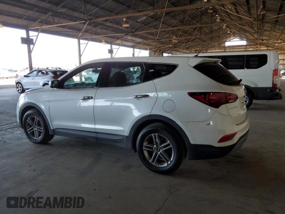 2018 Hyundai Santa Fe 2.4L z VIN 5XYZTDLB2JG550539, wystawiony jako Copart lot #58232955 z przebiegiem 125 810 mil mil oraz Czysty tytuł • Clean title. Historia ofert i sprzedaży dostępna na DreamBid. Obrazek 2.