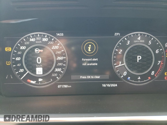 2019 Land Rover Range Rover Sport SVR with VIN SALWZ2SE9KA860425, listed as a Copart auction lot 74152184 with 71,780 mi miles and Salvage Title. Bid and sale history available at DreamBid. Image 9.