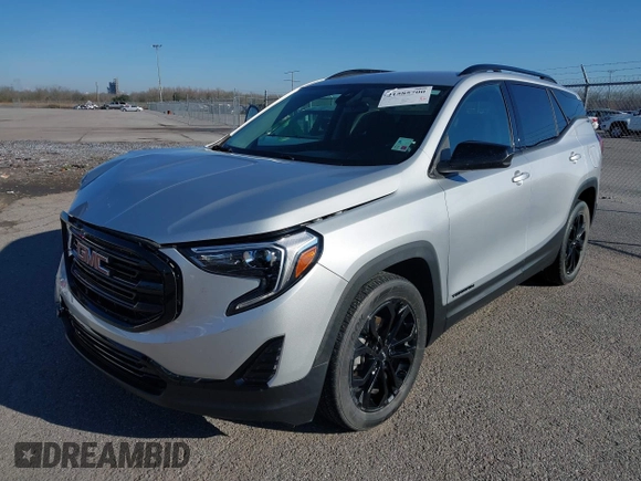 2020 GMC Terrain SLE with VIN 3GKALMEVXLL307890, listed as a IAAI auction lot 41585700 with 39,316 mi miles and . Bid and sale history available at carsss.com. Image 2.