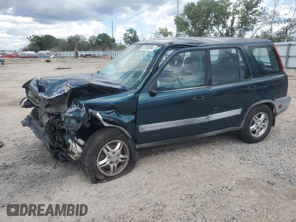 1997 Honda CR-V with VIN JHLRD1856VC037760, listed as a Copart auction lot 61293584 with 185,380 mi miles and Salvage Title. Bid and sale history available at carsss.com. Image 1.