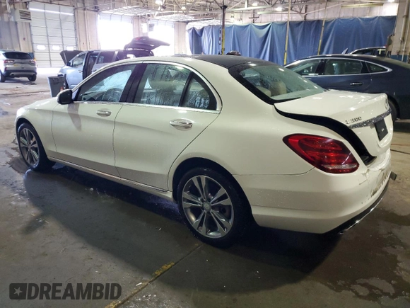 2016 Mercedes-Benz C 300 Luxury with VIN 55SWF4KB3GU105673, listed as a Copart auction lot 51456095 with 80,546 mi miles and Clean Title. Bid and sale history available at DreamBid. Image 2.