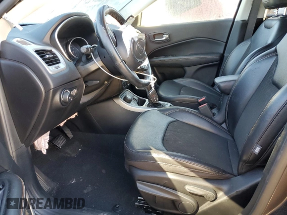 2020 Jeep Compass Latitude with VIN 3C4NJDBB7LT234491, listed as a Copart auction lot 73374084 with 23,527 mi miles and Salvage Title. Bid and sale history available at DreamBid. Image 7.
