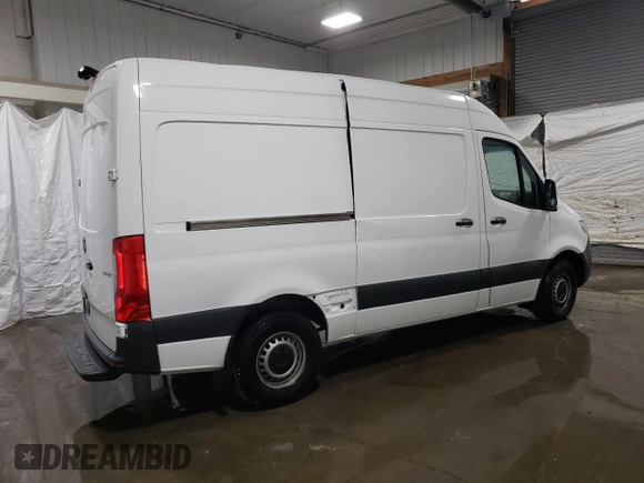 2021 Mercedes-Benz Sprinter Cargo with VIN W1Y4EBHY2MT057616, listed as a Copart auction lot 64847084 with 88,142 mi miles and Clean Title. Bid and sale history available at carsss.com. Image 3.