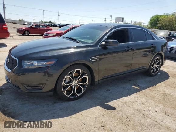2013 Ford Taurus SHO z VIN 1FAHP2KT7DG133620, wystawiony jako Copart lot #54219005 z przebiegiem Nie podano mil oraz Szkoda całkowita • Salvage title. Historia ofert i sprzedaży dostępna na DreamBid. Obrazek 1.