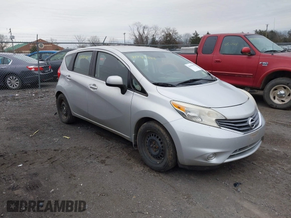 2014 Nissan Note S with VIN 3N1CE2CP4EL370304, listed as a IAAI auction lot 41494018 with 156,057 mi miles and . Bid and sale history available at DreamBid. Image 1.