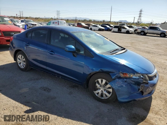 2012 Honda Civic LX с VIN 19XFB2F52CE304431, выставлен на аукционе Copart как лот 58135115 с пробегом 72 780 миль миль и Списание • Salvage title. История ставок и продаж доступна на DreamBid. Изображение 4.
