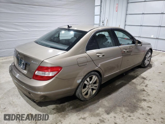 2010 Mercedes-Benz C 300 Sport with VIN WDDGF8BB6AR122231, listed as a Copart auction lot 49656425 with 125,180 mi miles and Clean title. Bid and sale history available at DreamBid. Image 3.