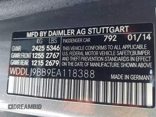 2014 Mercedes-Benz CLS 550 с VIN WDDLJ9BB9EA118388, выставлен на аукционе IAAI как лот 42354165 с пробегом 123 120 миль миль и . История ставок и продаж доступна на DreamBid. Изображение 9.