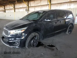 2015 Kia Sedona SX-L with VIN KNDME5C1XF6033887, listed as a Copart auction lot 84474184 with 83,437 mi miles and Salvage Title. Bid and sale history available at carsss.com. Image 1.