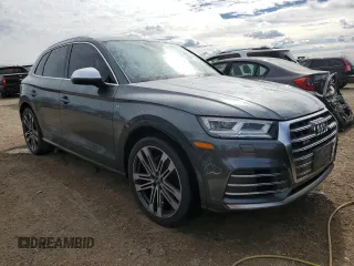 2018 Audi SQ5 Premium Plus with VIN WA1A4AFY3J2015507, listed as a Copart auction lot 75185954 with 71,386 mi miles and Salvage Title. Bid and sale history available at DreamBid. Image 4.
