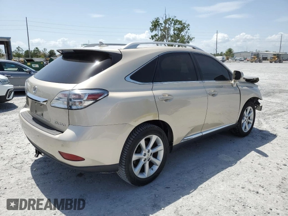 2011 Lexus RX 350 with VIN 2T2ZK1BAXBC046937, listed as a Copart auction lot 60131995 with 135,741 mi miles and Salvage title. Bid and sale history available at DreamBid. Image 3.