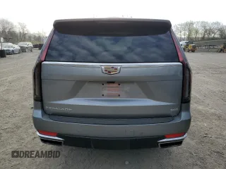 2023 Cadillac Escalade 4WD Premium Luxury with VIN 1GYS4BKL8PR262235, listed as a Copart auction lot 53835495 with 13,982 mi miles and Salvage title. Bid and sale history available at DreamBid. Image 6.
