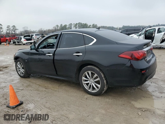 2018 Infiniti Q70 Luxe with VIN JN1BY1ARXJM220246, listed as a Copart auction lot 43276115 with 133,292 mi miles and Salvage title. Bid and sale history available at DreamBid. Image 2.