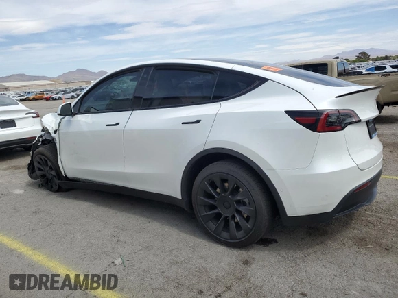 2021 Tesla Model Y Long Range with VIN 5YJYGDEE8MF271938, listed as a Copart auction lot 50961485 with 46,173 mi miles and Salvage Title. Bid and sale history available at DreamBid. Image 2.