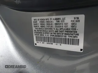 2006 Honda Odyssey EX with VIN 5FNRL38456B101102, listed as a IAAI auction lot 41861721 with 232,819 mi miles. Bid and sale history available at carsss.com. Image 9.