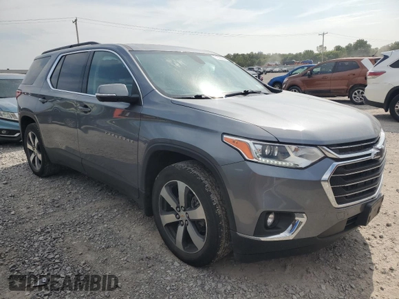 2021 Chevrolet Traverse LT Leather with VIN 1GNEVHKWXMJ177394, listed as a Copart auction lot 71630004 with 51,714 mi miles and Non Repairable. Bid and sale history available at carsss.com. Image 4.