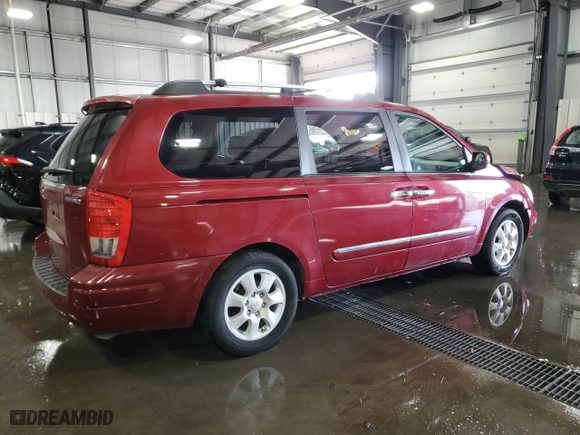 2008 Hyundai Entourage GLS with VIN KNDMC233186046729, listed as a Copart auction lot 76093674 with 184,272 mi miles and Salvage Title. Bid and sale history available at carsss.com. Image 3.