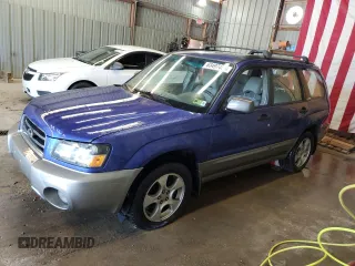 2003 Subaru Forester XS with VIN JF1SG65683H753601, listed as a Copart auction lot 63497485 with 158,062 mi miles and Salvage title. Bid and sale history available at DreamBid. Image 1.