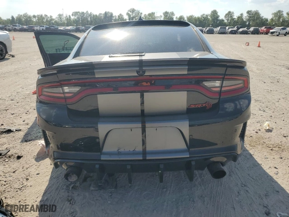 2022 Dodge Charger SRT Hellcat Widebody with VIN 2C3CDXL91NH106016, listed as a Copart auction lot 72100084 with 0 mi miles and Non Repairable. Bid and sale history available at carsss.com. Image 6.