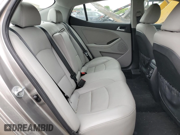 2015 Kia Optima EX with VIN 5XXGN4A75FG455808, listed as a Copart auction lot 60848114 with 130,643 mi miles and Salvage Title. Bid and sale history available at carsss.com. Image 10.