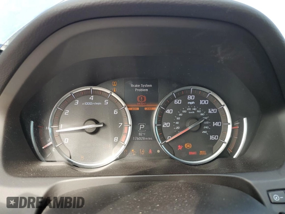 2020 Acura TLX w/A-Spec Pkg with VIN 19UUB1F65LA011394, listed as a Copart auction lot 44080595 with 176,028 mi miles and Non Repairable. Bid and sale history available at carsss.com. Image 9.