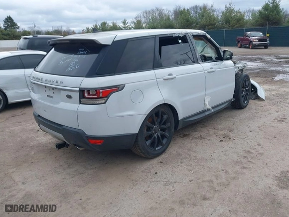2015 Land Rover Range Rover Sport HSE with VIN SALWR2VF3FA523856, listed as a IAAI auction lot 41975317 with 1 mi miles. Bid and sale history available at carsss.com. Image 4.