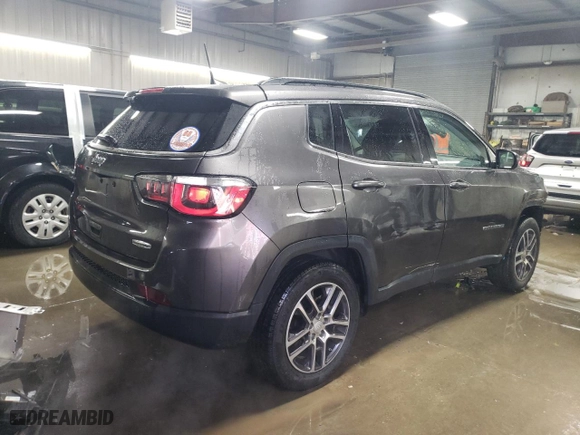 2018 Jeep Compass Latitude with VIN 3C4NJCBB0JT376706, listed as a Copart auction lot 45966665 with 66,489 mi miles and Salvage Title. Bid and sale history available at carsss.com. Image 3.
