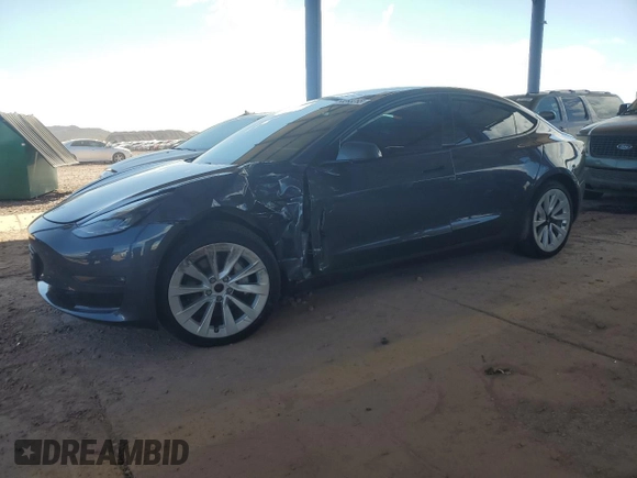2021 Tesla Model 3 Long Range with VIN 5YJ3E1EB1MF925764, listed as a Copart auction lot 53283255 with 47,432 mi miles and Salvage Title. Bid and sale history available at carsss.com. Image 1.