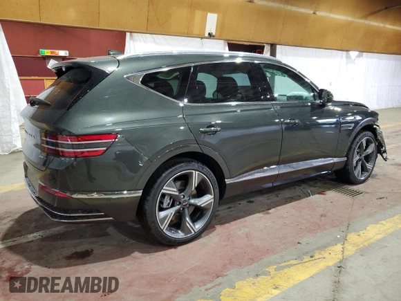 2025 Genesis GV80 Prestige z VIN KMUHEESC4SU250360, wystawiony jako Copart lot #55827155 z przebiegiem 3 214 mil mil oraz Szkoda całkowita • Salvage title. Historia ofert i sprzedaży dostępna na DreamBid. Obrazek 3.