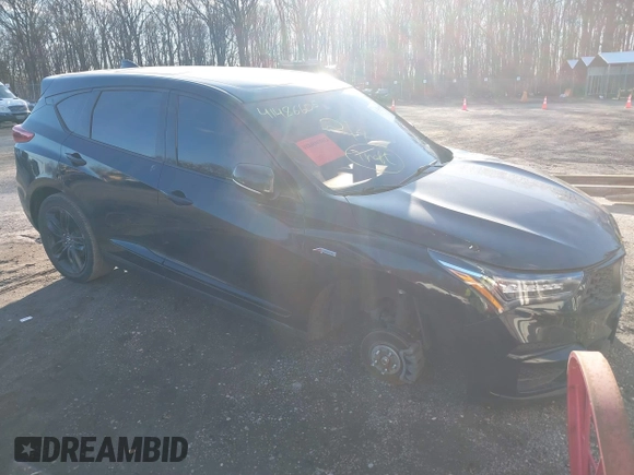 2021 Acura RDX w/A-Spec Package with VIN 5J8TC2H60ML010610, listed as a IAAI auction lot 41486605 with 53,934 mi miles and . Bid and sale history available at DreamBid. Image 1.