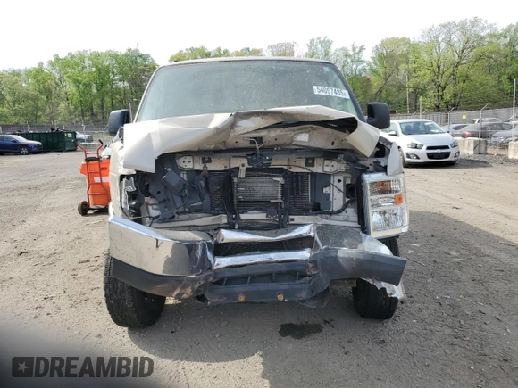 2013 Ford Econoline Cargo Commercial with VIN 1FTNE1EL3DDA02131, listed as a Copart auction lot 54057485 with 63,630 mi miles and Salvage title. Bid and sale history available at DreamBid. Image 5.