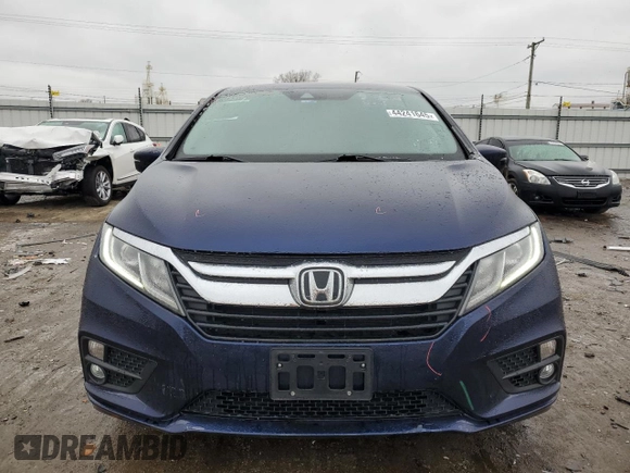 2020 Honda Odyssey EX with VIN 5FNRL6H56LB017408, listed as a Copart auction lot 44241645 with 75,520 mi miles and Salvage Title. Bid and sale history available at DreamBid. Image 5.