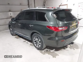 2013 Infiniti JX35 with VIN 5N1AL0MM6DC316950, listed as a IAAI auction lot 42156840 with 176,055 mi miles. Bid and sale history available at carsss.com. Image 3.