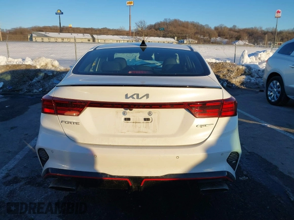 2023 Kia Forte GT with VIN 3KPF44AC3PE539891, listed as a IAAI auction lot 41328379 with 40,238 mi miles and . Bid and sale history available at carsss.com. Image 16.