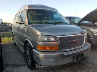 2012 GMC Savana Cargo Van YF7 Upfitter with VIN 1GDS7DC49C1111120, listed as a Copart auction lot 76689004 with 76,889 mi miles and Non Repairable. Bid and sale history available at carsss.com. Image 4.