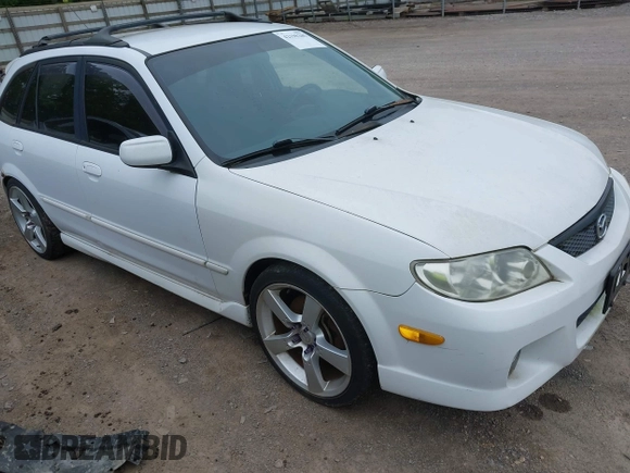 2002 Mazda Protege with VIN JM1BJ245021508764, listed as a IAAI auction lot 42198285 with 237,386 mi miles and . Bid and sale history available at DreamBid. Image 1.