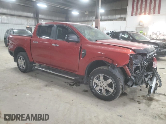 2024 Ford Ranger XLT with VIN 1FTER4HH6RLE29684, listed as a Copart auction lot 83032834 with 8,239 mi miles and Salvage Title. Bid and sale history available at carsss.com. Image 4.