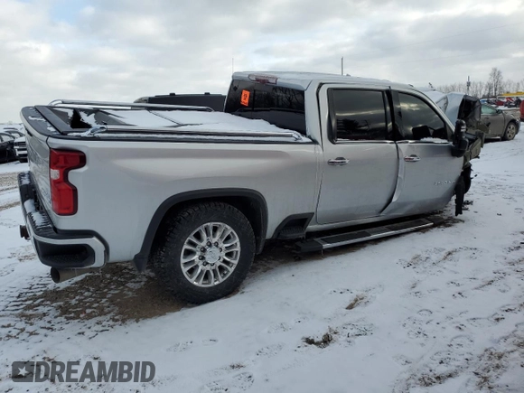2020 Chevrolet Silverado 3500HD High Country z VIN 1GC4YVEY4LF341280, wystawiony jako Copart lot #41398705 z przebiegiem Nie podano mil oraz Nie do naprawy • Non repairable. Historia ofert i sprzedaży dostępna na DreamBid. Obrazek 3.