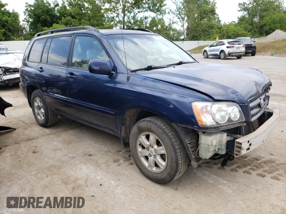 2002 Toyota Highlander with VIN JTEGD21A620034092, listed as a Copart auction lot 59693104 with 289,760 mi miles and Salvage title. Bid and sale history available at DreamBid. Image 4.