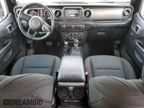 2021 Jeep Wrangler Unlimited Sport S with VIN 1C4HJXDN8MW523574, listed as a Copart auction lot 63010355 with 29,344 mi miles and Salvage title. Bid and sale history available at DreamBid. Image 8.