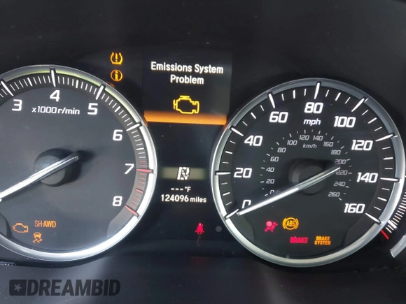 2016 Acura MDX w/Tech with VIN 5FRYD4H47GB045999, listed as a IAAI auction lot 42041010 with 124,096 mi miles. Bid and sale history available at carsss.com. Image 7.