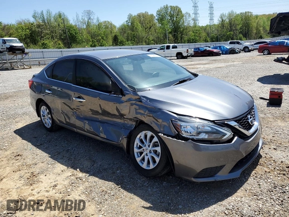 2019 Nissan Sentra SV with VIN 3N1AB7AP1KY443109, listed as a Copart auction lot 51638025 with 49,866 mi miles and Salvage Title. Bid and sale history available at DreamBid. Image 4.