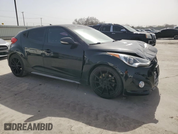 2016 Hyundai Veloster Turbo z VIN KMHTC6AE6GU279325, wystawiony jako Copart lot #48950525 z przebiegiem 135 207 mil mil oraz Szkoda całkowita • Salvage title. Historia ofert i sprzedaży dostępna na DreamBid. Obrazek 4.