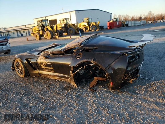 2015 Chevrolet Corvette Z06 1LZ z VIN 1G1YP2D63F5604803, wystawiony jako Copart lot #86177014 z przebiegiem Nie podano mil oraz Szkoda całkowita • Salvage title. Historia ofert i sprzedaży dostępna na DreamBid. Obrazek 2.