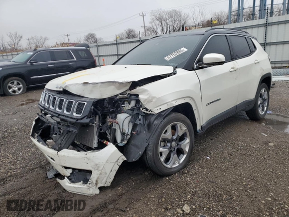 2021 Jeep Compass Limited with VIN 3C4NJDCB9MT544254, listed as a Copart auction lot 47752895 with 35,197 mi miles and Salvage Title. Bid and sale history available at carsss.com. Image 1.