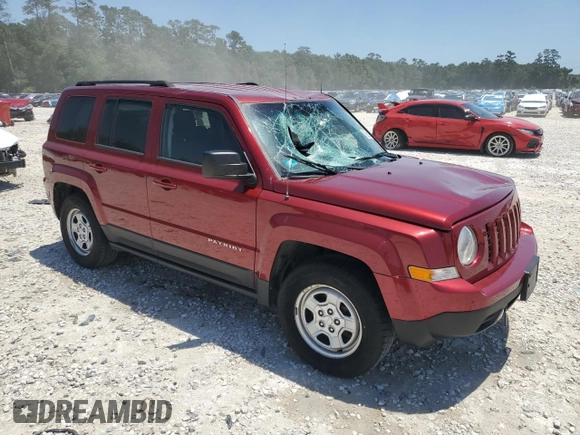 2017 Jeep Patriot Sport SE with VIN 1C4NJPBA7HD149320, listed as a Copart auction lot 56602915 with 136,912 mi miles and Salvage title. Bid and sale history available at DreamBid. Image 4.